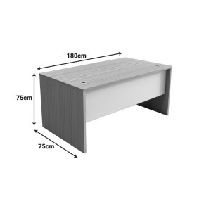 pak-367-000020-2 ΓΡΑΦΕΙΟ ΕΡΓΑΣΙΑΣ ARMADI PAKOWORLD SONOMA-ΛΕΥΚΟ 180X75X75ΕΚ