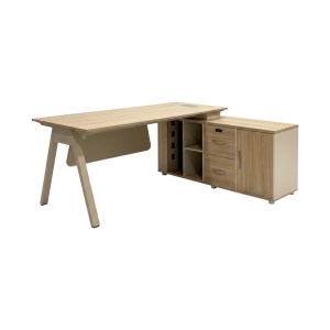 pak-367-000023 ΓΡΑΦΕΙΟ ΕΡΓΑΣΙΑΣ ΕΠΑΓΓΕΛΜΑΤΙΚΟ ΑΝΑΣΤΡΕΨΙΜΟ STARK PAKOWORLD ΓΩΝΙΑΚΟ ΣΕ OAK-ΜΠΕΖ ΑΠΟΧΡΩΣΗ 160X80X75ΕΚ