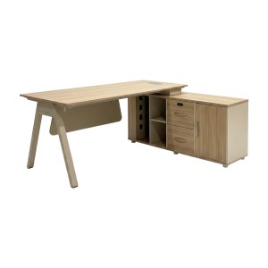 pak-367-000024 ΓΡΑΦΕΙΟ ΕΡΓΑΣΙΑΣ ΕΠΑΓΓΕΛΜΑΤΙΚΟ ΑΝΑΣΤΡΕΨΙΜΟ STARK PAKOWORLD ΓΩΝΙΑΚΟ ΣΕ OAK-ΜΠΕΖ ΑΠΟΧΡΩΣΗ 180X80X75ΕΚ