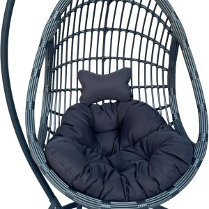 pak-368-000007-4 ΚΟΥΝΙΑ ΦΩΛΙΑ ΜΕ ΒΑΣΗ CUNGO PAKOWORLD ΜΕΤΑΛΛΟ - PE RATTAN ΣΕ ΓΚΡΙ ΑΠΟΧΡΩΣΗ 125X105X195ΕΚ