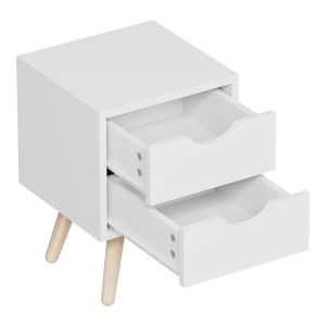 pak-370-000025-4 ΚΟΜΟΔΙΝΟ SELMA PAKOWORLD ΣΕ ΛΕΥΚΗ ΑΠΟΧΡΩΣΗ 29.7X29.7X45ΕΚ
