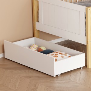 pak-370-000030-7 ΠΑΙΔΙΚΟ ΚΡΕΒΑΤΙ BEDRIA PAKOWORLD Τ. MONTESSORI ΞΥΛΟ ΣΕ ΛΕΥΚΗ-ΦΥΣΙΚΗ ΑΠΟΧΡΩΣΗ 90X190ΕΚ