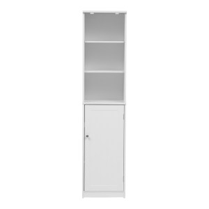 pak-370-000031-4 ΝΤΟΥΛΑΠΙ-ΣΤΗΛΗ DESILIA PAKOWORLD MDF ΛΕΥΚΟ 37X30X160ΕΚ