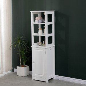 pak-370-000032-3 ΝΤΟΥΛΑΠΙ-ΣΤΗΛΗ LARBEN PAKOWORLD MDF ΛΕΥΚΟ 40X33X150ΕΚ