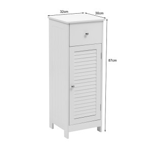 pak-370-000033-8 ΝΤΟΥΛΑΠΙ-ΣΤΗΛΗ CHESY PAKOWORLD MDF ΛΕΥΚΟ 32X30X87ΕΚ