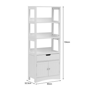 pak-370-000035-8 ΝΤΟΥΛΑΠΙ-ΣΤΗΛΗ SEJO PAKOWORLD MDF ΛΕΥΚΟ 60X32.5X154ΕΚ