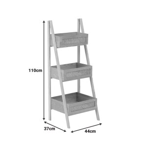 pak-370-000040-6 ΡΑΦΙΕΡΑ ΕΠΙΔΑΠΕΔΙΑ 3ΟΡΟΦΗ SCANDY PAKOWORLD MDF-RATTAN ΣΕ ΦΥΣΙΚΗ ΑΠΟΧΡΩΣΗ 44X37X110ΕΚ
