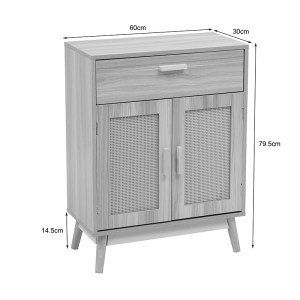 pak-370-000041-9 ΜΠΟΥΦΕΣ SCANDY PAKOWORLD ΞΥΛΟ ΠΕΥΚΟΥ-RATTAN ΣΕ ΦΥΣΙΚΗ ΑΠΟΧΡΩΣΗ 60X30X80ΕΚ