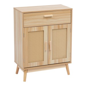 pak-370-000041 ΜΠΟΥΦΕΣ SCANDY PAKOWORLD ΞΥΛΟ ΠΕΥΚΟΥ-RATTAN ΣΕ ΦΥΣΙΚΗ ΑΠΟΧΡΩΣΗ 60X30X80ΕΚ