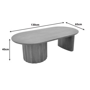 pak-372-000029-7 ΤΡΑΠΕΖΙ ΣΑΛΟΝΙΟΥ FLUTE PAKOWORLD ΜΑΣΙΦ ΞΥΛΟ ΜΑΝΓΚΟ ΚΑΡΥΔΙ 130X65X40ΕΚ