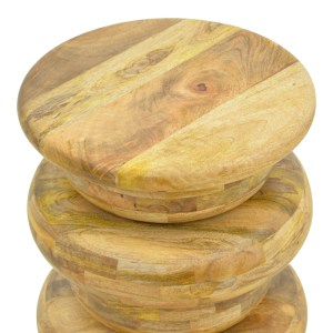 pak-372-000037-1 ΒΟΗΘΗΤΙΚΟ ΤΡΑΠΕΖΙ CIRCENA PAKOWORLD ΜΑΣΙΦ ΜΑΝΓΚΟ ΞΥΛΟ ΣΕ ΦΥΣΙΚΗ ΑΠΟΧΡΩΣΗ Φ40X45ΕΚ