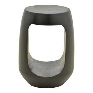 pak-372-000039-1 ΒΟΗΘΗΤΙΚΟ ΤΡΑΠΕΖΙ LENORA PAKOWORLD ΜΑΣΙΦ ΜΑΝΓΚΟ ΞΥΛΟ ΜΑΥΡΟ Φ33X45ΕΚ