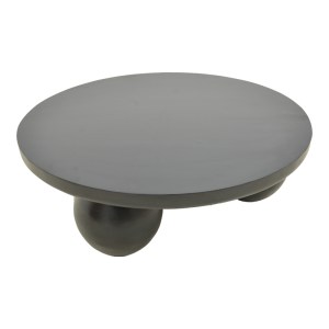 pak-372-000043-1 ΤΡΑΠΕΖΙ ΣΑΛΟΝΙΟΥ FEDENA PAKOWORLD ΜΑΣΙΦ ΜΑΝΓΚΟ ΞΥΛΟ ΜΑΥΡΟ Φ90X30ΕΚ