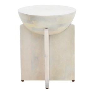 pak-372-000049-1 ΒΟΗΘΗΤΙΚΟ ΤΡΑΠΕΖΙ JENBY PAKOWORLD ΜΑΣΙΦ ΜΑΝΓΚΟ ΞΥΛΟ ΛΕΥΚΟ Φ40X50ΕΚ