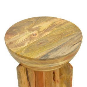 pak-372-000051-3 ΒΟΗΘΗΤΙΚΟ ΤΡΑΠΕΖΙ JENBY PAKOWORLD ΜΑΣΙΦ ΜΑΝΓΚΟ ΞΥΛΟ ΣΕ ΦΥΣΙΚΗ ΑΠΟΧΡΩΣΗ Φ40X50ΕΚ
