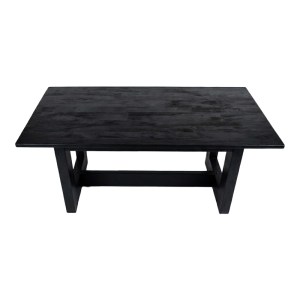 pak-372-000055-1 ΤΡΑΠΕΖΙ SENZA PAKOWORLD ΜΑΥΡΟ ΜΑΝΓΚΟ ΞΥΛΟ 180X90X76ΕΚ