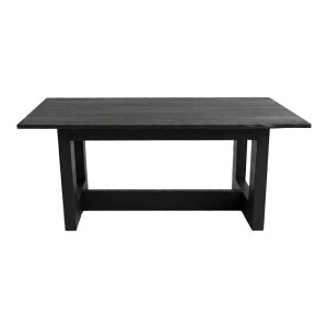 pak-372-000055-2 ΤΡΑΠΕΖΙ SENZA PAKOWORLD ΜΑΥΡΟ ΜΑΝΓΚΟ ΞΥΛΟ 180X90X76ΕΚ