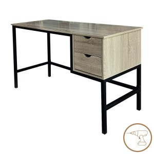 pak-374-000004 ΓΡΑΦΕΙΟ ΕΡΓΑΣΙΑΣ RAMEN PAKOWORLD ΣΕ SONOMA ΑΠΟΧΡΩΣΗ ΜΕ ΜΑΥΡΑ ΜΕΤΑΛΛΙΚΑ ΠΟΔΙΑ 120X48X76ΕΚ