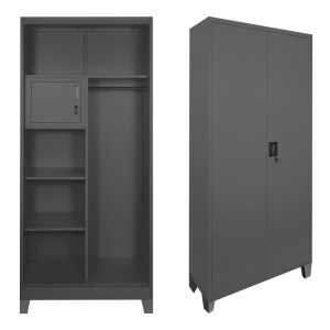 pak-378-000021 ΜΕΤΑΛΛΙΚΗ ΝΤΟΥΛΑΠΑ ZOGI PAKOWORLD ΜΕ ΧΩΡΙΣΜΑ ΑΝΘΡΑΚΙ 90X45X190ΕΚ