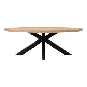 pak-379-000049-1 ΤΡΑΠΕΖΙ JENMA PAKOWORLD ΜΑΣΙΦ MANGO ΞΥΛΟ ΣΕ ΦΥΣΙΚΗ ΑΠΟΧΡΩΣΗ-ΠΟΔΙ ΜΑΥΡΟ ΜΕΤΑΛΛΟ 200X100X76ΕΚ