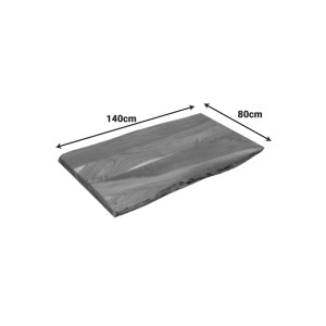 pak-379-000052-1 ΕΠΙΦΑΝΕΙΑ ΤΡΑΠΕΖΙΟΥ POZIER PAKOWORLD ΜΑΣΙΦ ΞΥΛΟ ΑΚΑΚΙΑΣ ΚΑΡΥΔΙ 140X80X4ΕΚ