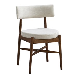 pak-381-000004 ΚΑΡΕΚΛΑ RAUDI PAKOWORLD RUBBERWOOD ΣΕ ΚΑΡΥΔΙ-ΕΚΡΟΥ ΑΠΟΧΡΩΣΗ 45.5X45.5X81ΕΚ