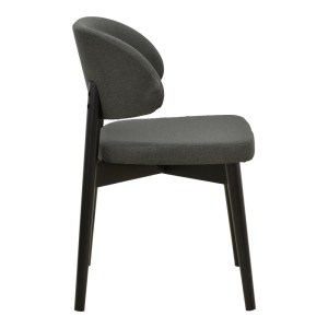 pak-381-000018-2 ΚΑΡΕΚΛΑ SIENA PAKOWORLD ΜΑΥΡΟ ΥΦΑΣΜΑ ΚΑΙ RUBBERWOOD 48X50X81ΕΚ