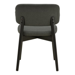 pak-381-000018-4 ΚΑΡΕΚΛΑ SIENA PAKOWORLD ΜΑΥΡΟ ΥΦΑΣΜΑ ΚΑΙ RUBBERWOOD 48X50X81ΕΚ