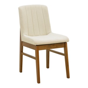 pak-381-000020 ΚΑΡΕΚΛΑ DALBY PAKOWORLD ΕΚΡΟΥ ΥΦΑΣΜΑ ΚΑΡΥΔΙ RUBBERWOOD 50X45X85,5ΕΚ