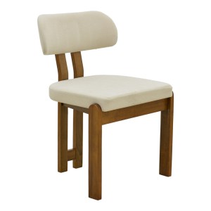 pak-381-000024 ΚΑΡΕΚΛΑ GENOA PAKOWORLD ΚΑΡΥΔΙ RUBBERWOOD ΚΑΙ ΕΚΡΟΥ ΥΦΑΣΜΑ 50X43X82ΕΚ