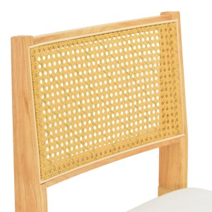 pak-382-000011-6 ΚΑΡΕΚΛΑ WINSLOW PAKOWORLD RUBBERWOOD ΣΕ ΦΥΣΙΚΗ ΑΠΟΧΡΩΣΗ-ΥΦΑΣΜΑ ΛΕΥΚΟ 46X58X80ΕΚ