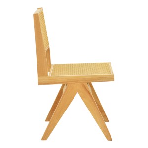 pak-382-000012-3 ΚΑΡΕΚΛΑ WINSLOW PAKOWORLD RUBBERWOOD-RATTAN ΣΕ ΦΥΣΙΚΗ ΑΠΟΧΡΩΣΗ 46X58X80ΕΚ