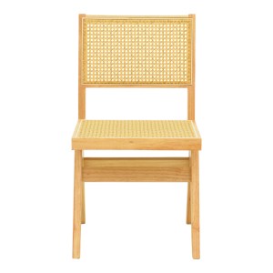 pak-382-000012-4 ΚΑΡΕΚΛΑ WINSLOW PAKOWORLD RUBBERWOOD-RATTAN ΣΕ ΦΥΣΙΚΗ ΑΠΟΧΡΩΣΗ 46X58X80ΕΚ