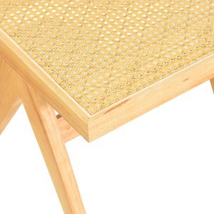 pak-382-000012-8 ΚΑΡΕΚΛΑ WINSLOW PAKOWORLD RUBBERWOOD-RATTAN ΣΕ ΦΥΣΙΚΗ ΑΠΟΧΡΩΣΗ 46X58X80ΕΚ