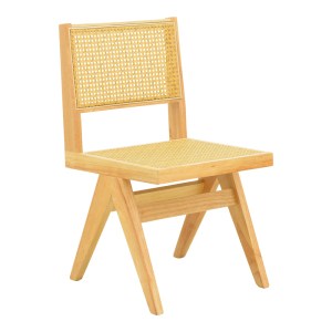 pak-382-000012 ΚΑΡΕΚΛΑ WINSLOW PAKOWORLD RUBBERWOOD-RATTAN ΣΕ ΦΥΣΙΚΗ ΑΠΟΧΡΩΣΗ 46X58X80ΕΚ