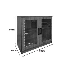 pak-383-000017-3 ΠΑΠΟΥΤΣΟΘΗΚΗ-ΝΤΟΥΛΑΠΙ SAPATO PAKOWORLD ΣΕ OAK ΑΠΟΧΡΩΣΗ 80X40X80ΕΚ