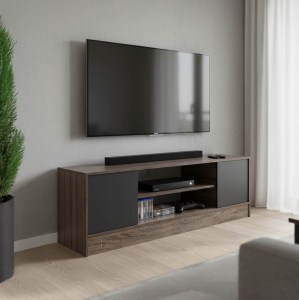 pak-383-000031 ΕΠΙΠΛΟ ΤΗΛΕΟΡΑΣΗΣ SASA PAKOWORLD ΣΕ OAK-ΑΝΘΡΑΚΙ ΑΠΟΧΡΩΣΗ 120X35X41.5ΕΚ
