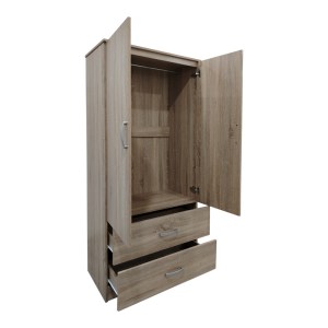 pak-383-000043-1 ΝΤΟΥΛΑΠΑ ΔΙΦΥΛΛΗ ΜΕ 2 ΣΥΡΤΑΡΙΑ LEGO PAKOWORLD ΣΕ OAK ΑΠΟΧΡΩΣΗ 80X42X180ΕΚ
