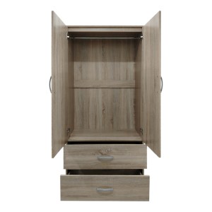 pak-383-000043-2 ΝΤΟΥΛΑΠΑ ΔΙΦΥΛΛΗ ΜΕ 2 ΣΥΡΤΑΡΙΑ LEGO PAKOWORLD ΣΕ OAK ΑΠΟΧΡΩΣΗ 80X42X180ΕΚ