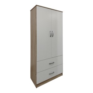 pak-383-000047 ΝΤΟΥΛΑΠΑ ΔΙΦΥΛΛΗ ΜΕ 2 ΣΥΡΤΑΡΙΑ LEGO PAKOWORLD ΣΕ OAK-ΛΕΥΚΗ ΑΠΟΧΡΩΣΗ 80X42X180ΕΚ