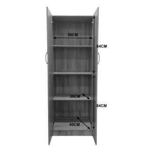 pak-383-000057-5 ΝΤΟΥΛΑΠΑ ΔΙΦΥΛΛΗ LEGO PAKOWORLD ΣΕ OAK-ΛΕΥΚΗ ΑΠΟΧΡΩΣΗ 60X42X180ΕΚ