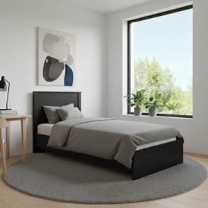 pak-383-000092-1 ΚΡΕΒΑΤΙ ATHOS PAKOWORLD ΣΕ WENGE ΑΠΟΧΡΩΣΗ 90X190ΕΚ