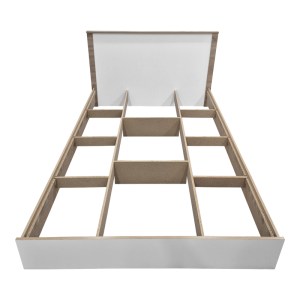 pak-383-000096-3 ΚΡΕΒΑΤΙ ATHOS PAKOWORLD ΣΕ SONOMA-ΛΕΥΚΗ ΑΠΟΧΡΩΣΗ 140X200ΕΚ