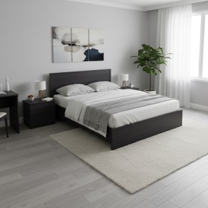 pak-383-000102-1 ΚΡΕΒΑΤΙ ATHOS PAKOWORLD ΣΕ WENGE ΑΠΟΧΡΩΣΗ 160X200ΕΚ