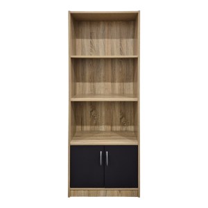 pak-383-000113-3 ΒΙΒΛΙΟΘΗΚΗ TEKARO PAKOWORLD SONOMA-ΑΝΘΡΑΚΙ 60X29X166ΕΚ