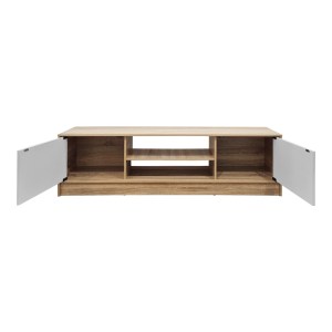 pak-383-000120-1 ΕΠΙΠΛΟ ΤΗΛΕΟΡΑΣΗΣ SASA PAKOWORLD SONOMA-ΛΕΥΚΟ 150X35X41.5ΕΚ