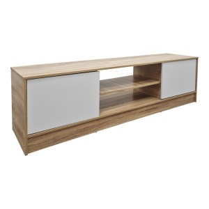 pak-383-000120-2 ΕΠΙΠΛΟ ΤΗΛΕΟΡΑΣΗΣ SASA PAKOWORLD SONOMA-ΛΕΥΚΟ 150X35X41.5ΕΚ