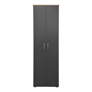 pak-383-000121-3 ΠΑΠΟΥΤΣΟΘΗΚΗ-ΝΤΟΥΛΑΠΑ RACKA PAKOWORLD SONOMA-ΑΝΘΡΑΚΙ 58X34X186ΕΚ