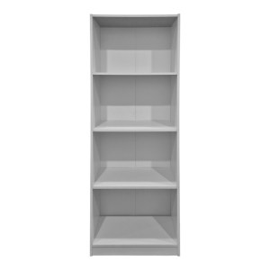pak-383-000124-1 ΒΙΒΛΙΟΘΗΚΗ KENDY PAKOWORLD ΛΕΥΚΟ 60X30X167ΕΚ