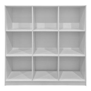 pak-383-000129-1 ΒΙΒΛΙΟΘΗΚΗ GRIDEA PAKOWORLD ΛΕΥΚΟ 119.5X30X121ΕΚ